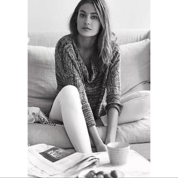 Anthropologie Spacedye gray Cowl Tunic sweater Field Flower size XS oversized - Picture 2 of 8